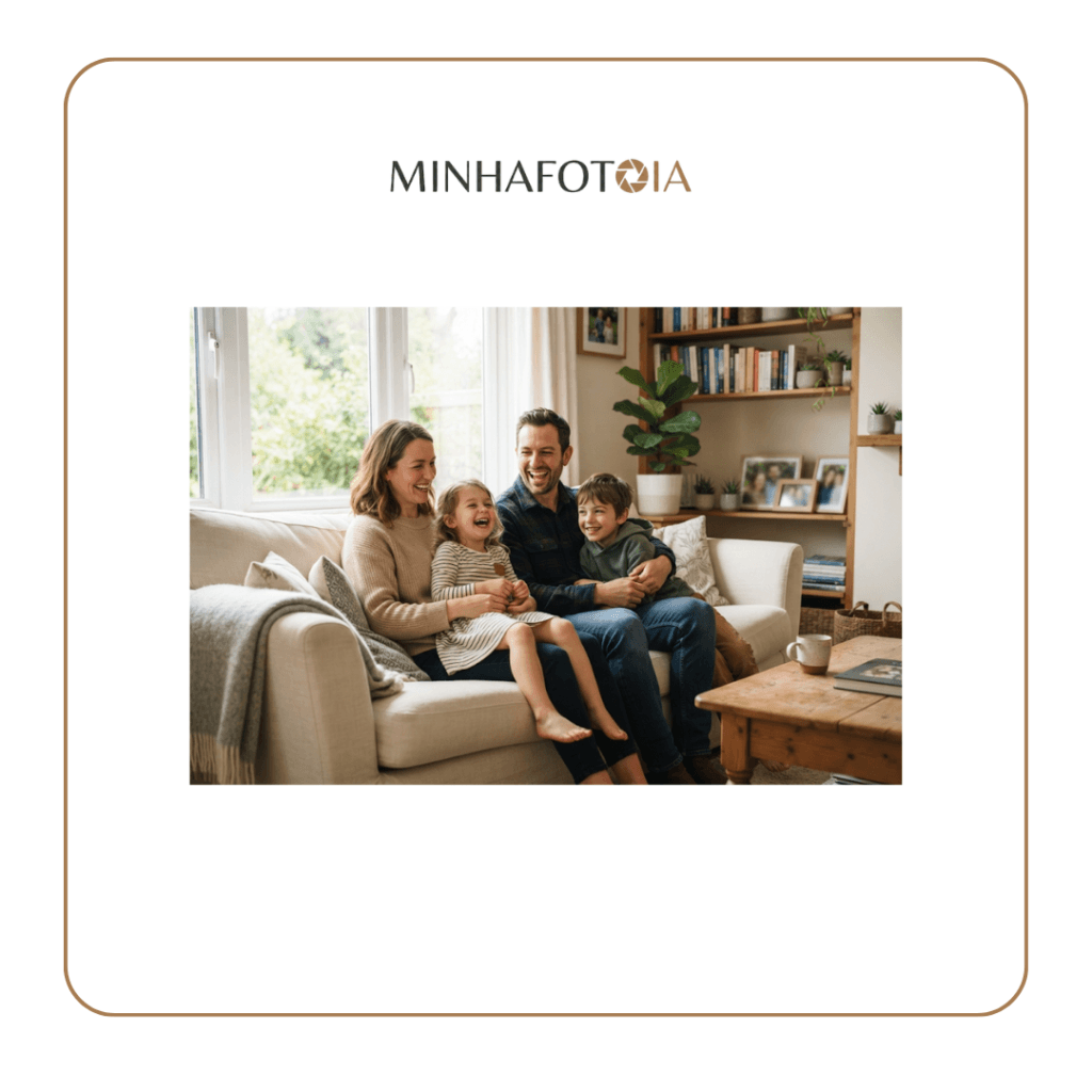 Prompt para Foto de Família - lifestyle - minhafotoia.com.br
