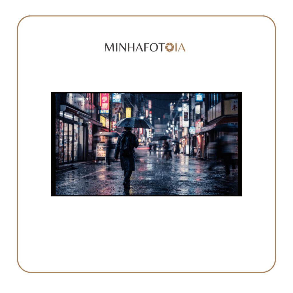 Prompt para Fotos Realistas - dia de chuva - minhafotoia.com.br