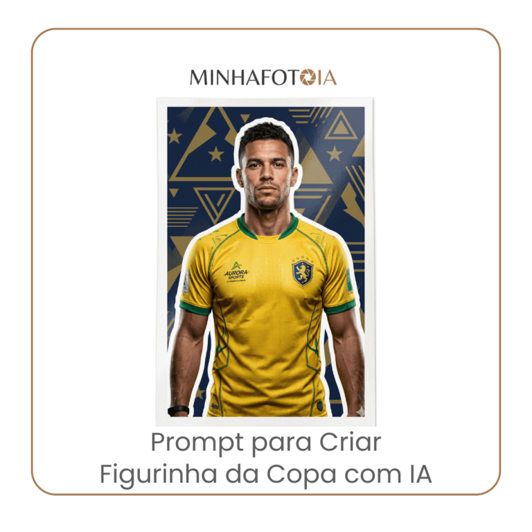 Prompt para Criar Figurinha da Copa com IA: Estilo Álbum