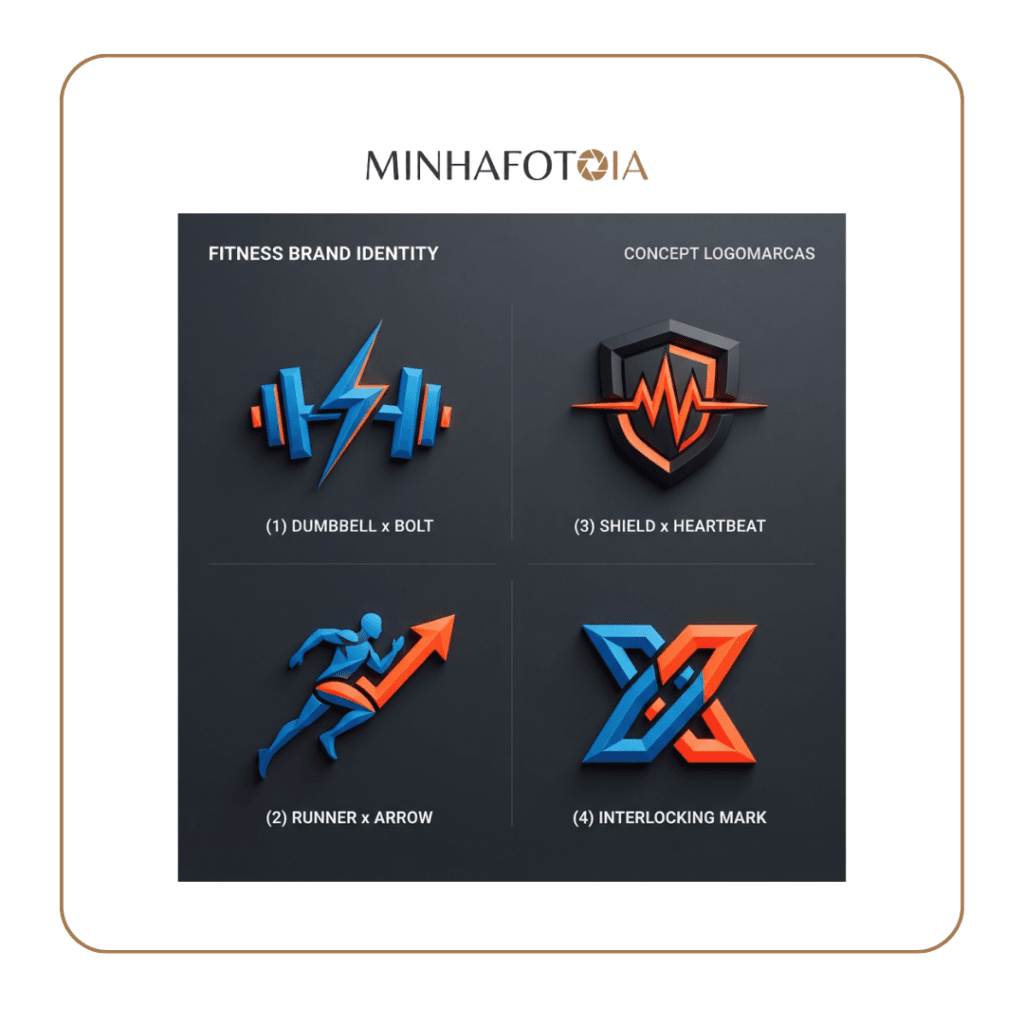 Prompt para Criar Logo - Prompt Fitness - minhafotoia.com.br