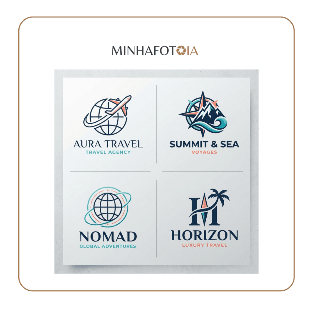 Prompt para Criar Logo - Prompt viagem - minhafotoia.com.br